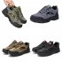 Men Sport Shoes Front Tie Casual Sports Shoes Anti slip Rubber Soles Running Shoes For Outdoor Hiking Travel Khaki 41