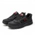 Men Sport Shoes Front Tie Casual Sports Shoes Anti slip Rubber Soles Running Shoes For Outdoor Hiking Travel black 45