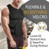 Men Sports Body Shaper Waist Trainer Double Sided Zipper Weight Loss Sauna Suit Slimming Shapewear black XXL