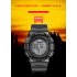Men Sports Digital Watches Weather Forecast Waterproof Hiking Compass Barometer Altimeter Thermometer Watches Gray black