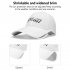 Men Sports Golf Hats Breathable Retractable Widened Brim Sun Protection Full Face Sun Hat Baseball Cap MZ054 white as shown