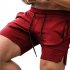 Men Sports Shorts Fashion Solid Color Middle Waist Cargo Pants With Pocket Casual Breathable Zipper Shorts dark gray L