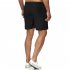 Men Sports Shorts Quick drying Solid color Fitness Pants Beach Casual Cropped Pants grey L