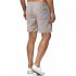 Men Sports Shorts Quick drying Solid color Fitness Pants Beach Casual Cropped Pants grey L