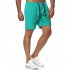 Men Sports Shorts Quick drying Solid color Fitness Pants Beach Casual Cropped Pants grey L
