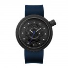 Men Stylish Business Silicone Strap Wristwatch   Blue