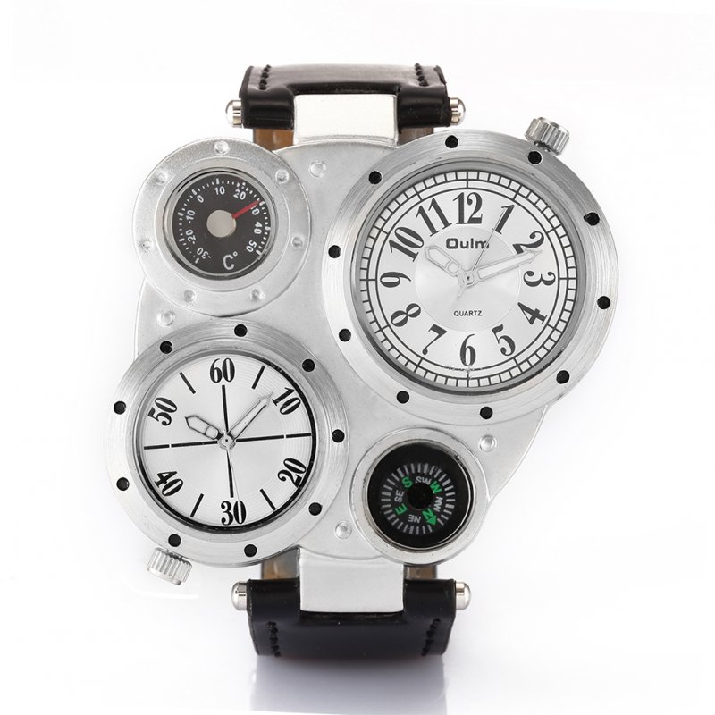 Oulm HP-9415 Men Quartz Watch - White