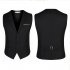 Men Stylish Suit Collar Slim Sleeveless Waistcoat gray XL