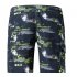 Men Summer Beach Shorts Fashion Print Quick drying Shorts yellow L