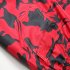 Men Summer Casual Drawstring Seaside Surfing Printing Quick Dry Shorts Red male L