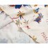 Men Summer Lapel Shirt Trendy Short Sleeves Retro Hawaiian Cardigan Tops Casual Loose T shirt 1324  Apricot M
