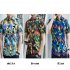 Men Summer Short Sleeves T shirt Fashion Hawaiian Printing Lapel Tops Casual Large Size Beach Shirts dark brown L