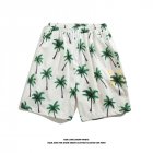 Men Summer Shorts Hawaiian Style Printing Straight Pants Loose Casual Breathable Quick-drying Beach Shorts K2160 M