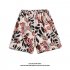 Men Summer Shorts Hawaiian Style Printing Straight Pants Loose Casual Breathable Quick drying Beach Shorts K2163 XL