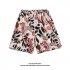 Men Summer Shorts Hawaiian Style Printing Straight Pants Loose Casual Breathable Quick drying Beach Shorts K2160 L