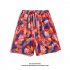 Men Summer Shorts Hawaiian Style Printing Straight Pants Loose Casual Breathable Quick drying Beach Shorts K2160 XL