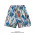 Men Summer Shorts Hawaiian Style Printing Straight Pants Loose Casual Breathable Quick drying Beach Shorts K2161 pink XL