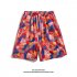 Men Summer Shorts Hawaiian Style Printing Straight Pants Loose Casual Breathable Quick drying Beach Shorts K2162 M