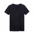 Men Summer Simple Slim Solid Color Short Sleeve Casual T shirt