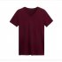 Men Summer Simple Slim Solid Color Short Sleeve Casual T shirt