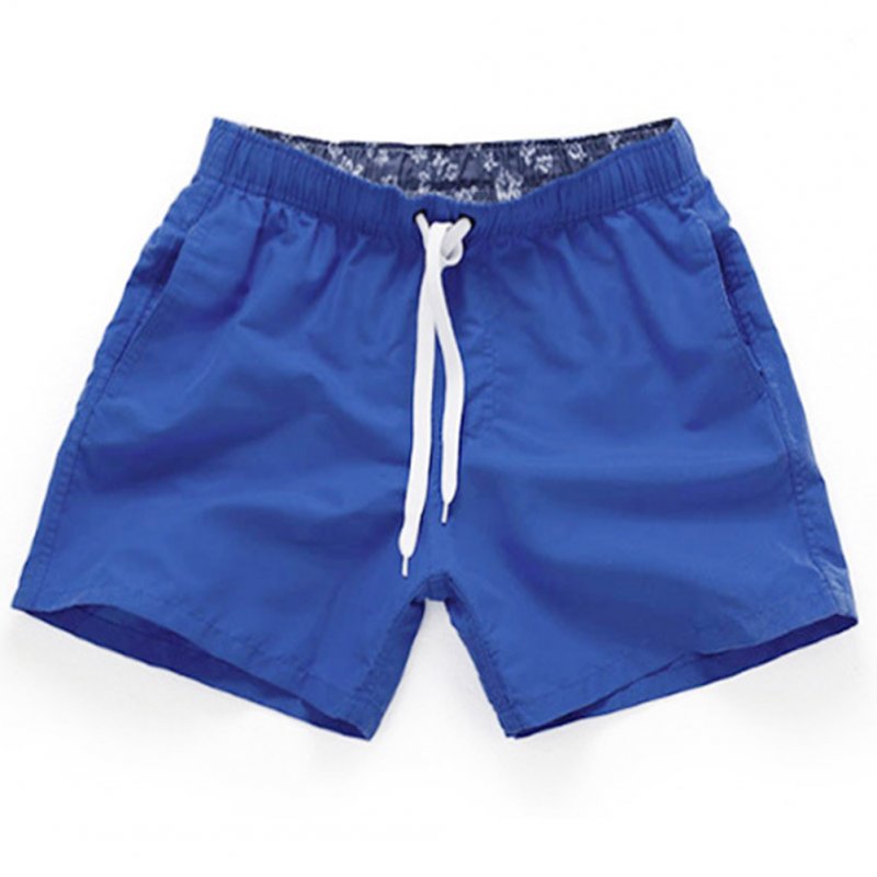 Men Summer Soft Beach Swimming Short Pants royalblue_L