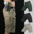 Men Summer Sports Pants Wear resistant Overall Fifth Pants  khaki S