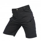 Men Summer Sports Pants Wear resistant Overall Fifth Pants  black S