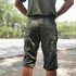 Men Summer Sports Pants Wear resistant Overall Fifth Pants  green L