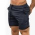Men Summer Sports Shorts With Pockets Loose Breathable Casual Pants For Training Fitness grey XL