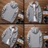 Men Sun Protection Coat Solid Color Quick drying Hooded Sunscreen Shirt With Reflective Strip 615 red L