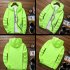Men Sun Protection Coat Solid Color Quick drying Hooded Sunscreen Shirt With Reflective Strip 615 light blue M