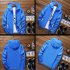 Men Sun Protection Coat Solid Color Quick drying Hooded Sunscreen Shirt With Reflective Strip 615 water orchid M
