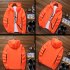 Men Sun Protection Coat Solid Color Quick drying Hooded Sunscreen Shirt With Reflective Strip 615 black L