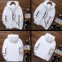 Men Sun Protection Coat Solid Color Quick drying Hooded Sunscreen Shirt With Reflective Strip 615 white XL