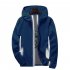 Men Sun Protection Coat Solid Color Quick drying Hooded Sunscreen Shirt With Reflective Strip 615 dark blue XXXL