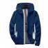 Men Sun Protection Coat Solid Color Quick drying Hooded Sunscreen Shirt With Reflective Strip 615 water orchid XXXL
