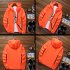Men Sun Protection Coat Solid Color Quick drying Hooded Sunscreen Shirt With Reflective Strip 615 water orchid XXXL