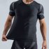 Men Swimming Suit Short Sleeve Quick Dry Upf 50  Sunscreen Swimsuit For Diving Surfing tops L