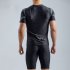 Men Swimming Suit Short Sleeve Quick Dry Upf 50  Sunscreen Swimsuit For Diving Surfing tops XL