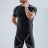 Men Swimming Suit Short Sleeve Quick Dry Upf 50  Sunscreen Swimsuit For Diving Surfing tops M