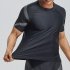 Men Swimming Suit Short Sleeve Quick Dry Upf 50  Sunscreen Swimsuit For Diving Surfing tops M