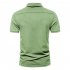 Men  T shirt Summer Fashion Outdoor Style Label Printing Short sleeved Lapel Shirt Navy blue XL