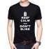 Men T shirt Summer Tops Short Sleeve Letter Printing Crew Neck Slim Male Base Shirt Black XXL