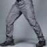 Men Tactical Pants For Solid Color Large Size Waterproof Trousers For Outdoor Training Mountaineering IX9 waterproof gray M