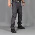 Men Tactical Pants For Solid Color Large Size Waterproof Trousers For Outdoor Training Mountaineering IX9 waterproof gray M