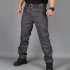 Men Tactical Pants For Solid Color Large Size Waterproof Trousers For Outdoor Training Mountaineering IX9 waterproof gray M