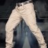 Men Tactical Pants For Solid Color Large Size Waterproof Trousers For Outdoor Training Mountaineering IX9 waterproof gray M