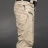 Men Tactical Pants For Solid Color Large Size Waterproof Trousers For Outdoor Training Mountaineering IX9 waterproof gray M