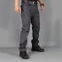 Men Tactical Pants For Solid Color Large Size Waterproof Trousers For Outdoor Training Mountaineering IX9 waterproof gray M