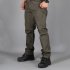 Men Tactical Pants For Solid Color Large Size Waterproof Trousers For Outdoor Training Mountaineering IX9 waterproof green XL